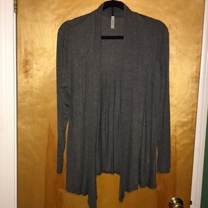 Final price . Charcoal gray “magic fit “cardigan